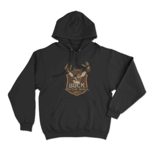Buck On The Wall Unisex Hoodie Black