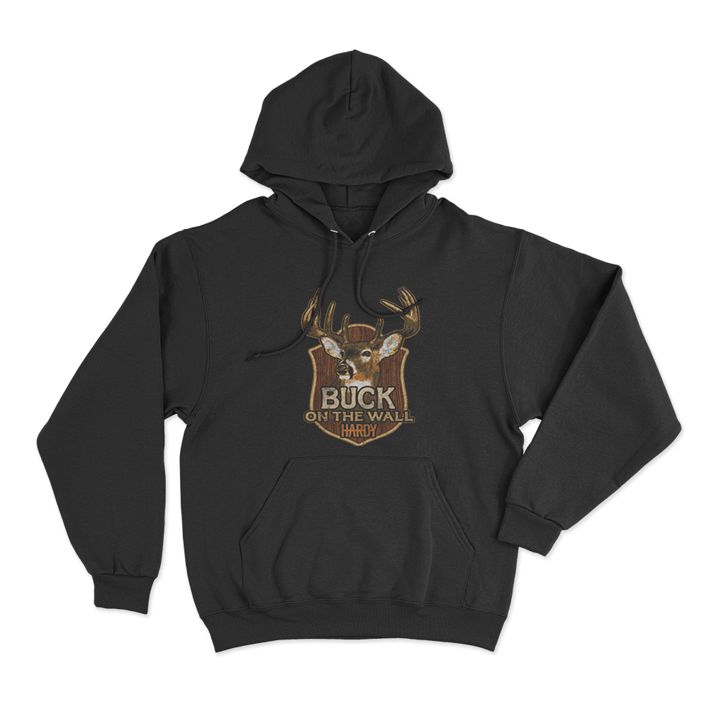 Buck On The Wall Unisex Hoodie Black Buck On The Wall Unisex Hoodie Black