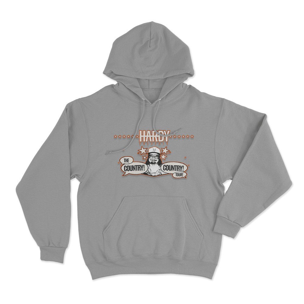 Country! Country! Unisex Hoodie Grey Country Country Unisex Hoodie Grey