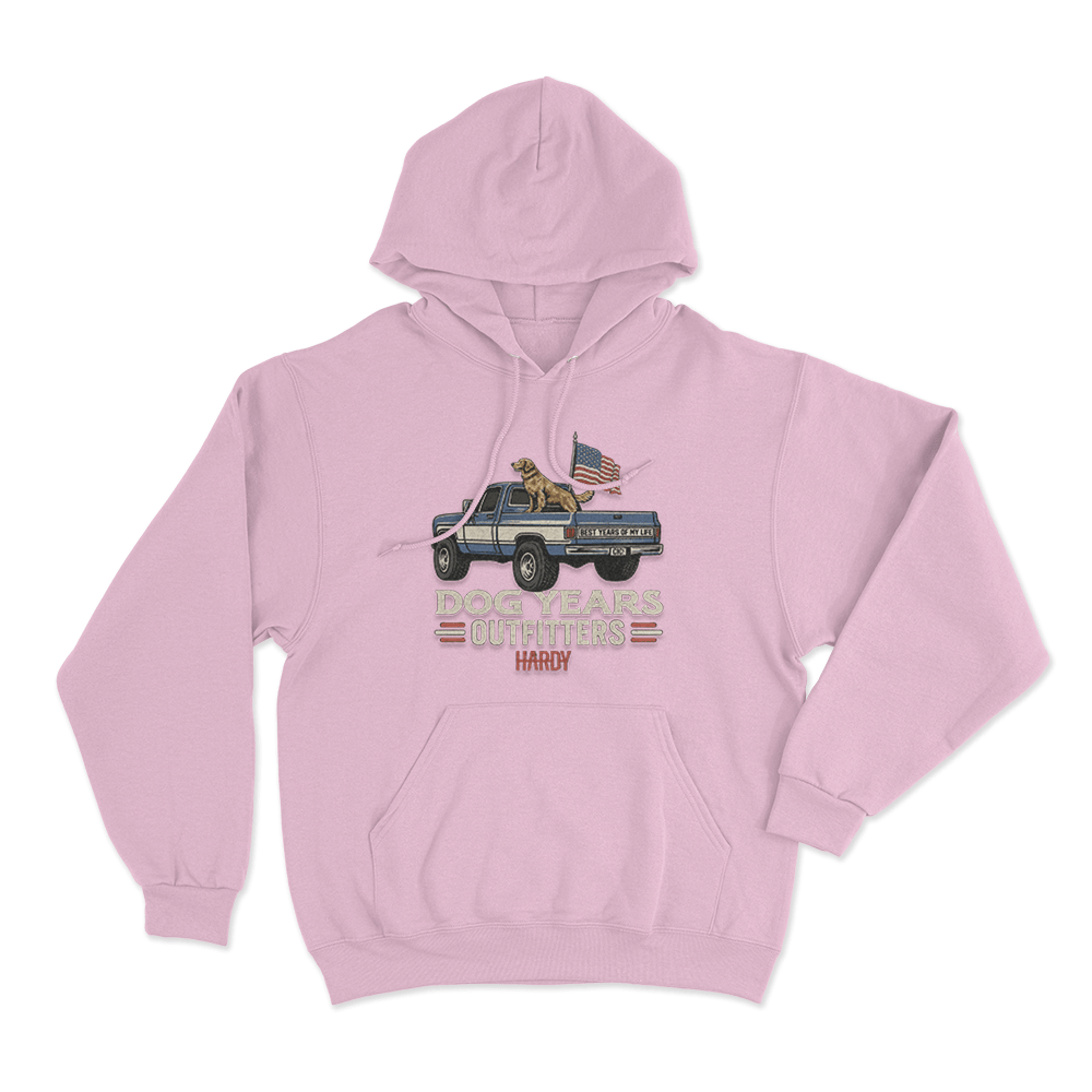 Dog Years Unisex Hoodie Pink Dog Years Unisex Hoodie Pink