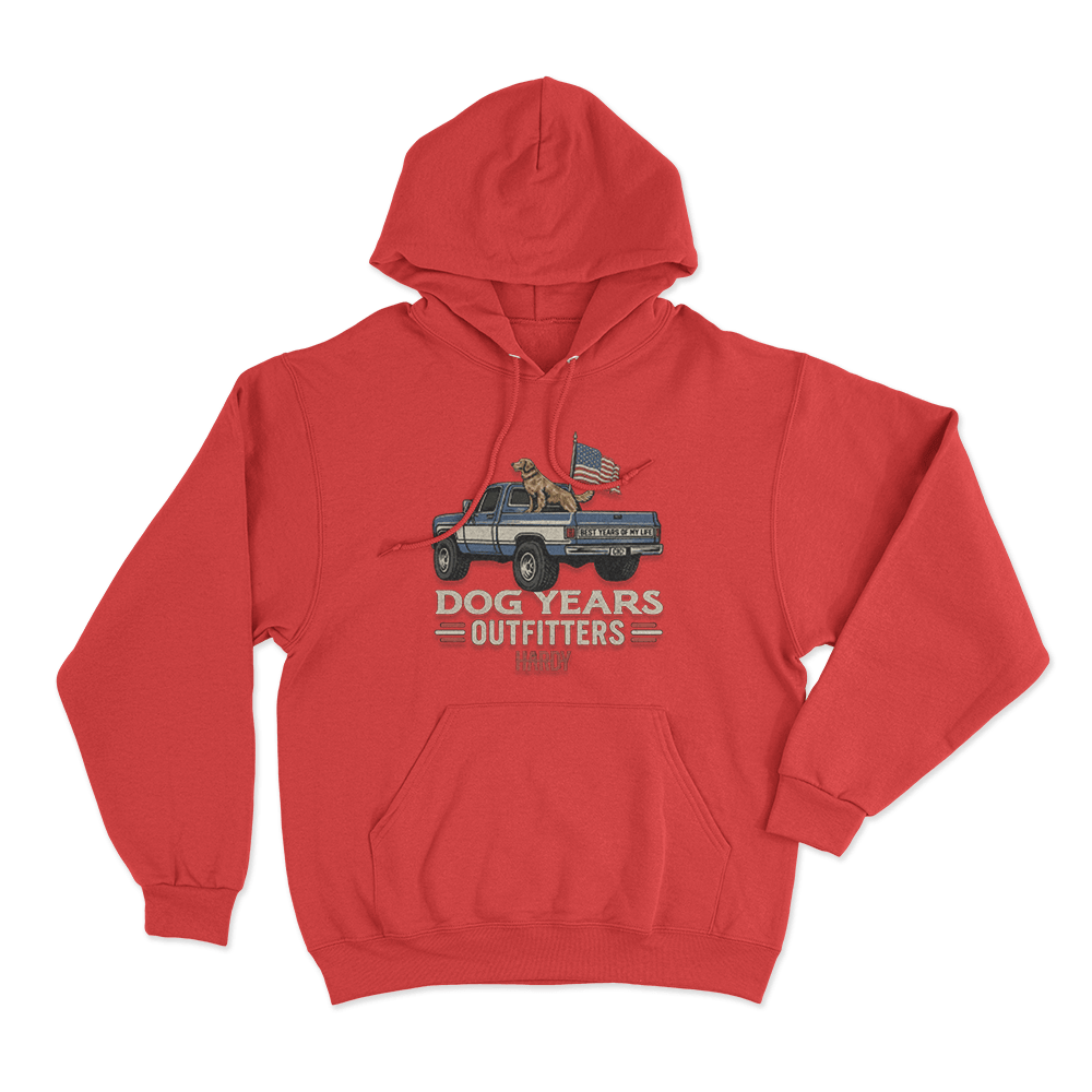 Dog Years Unisex Hoodie Red Dog Years Unisex Hoodie Red