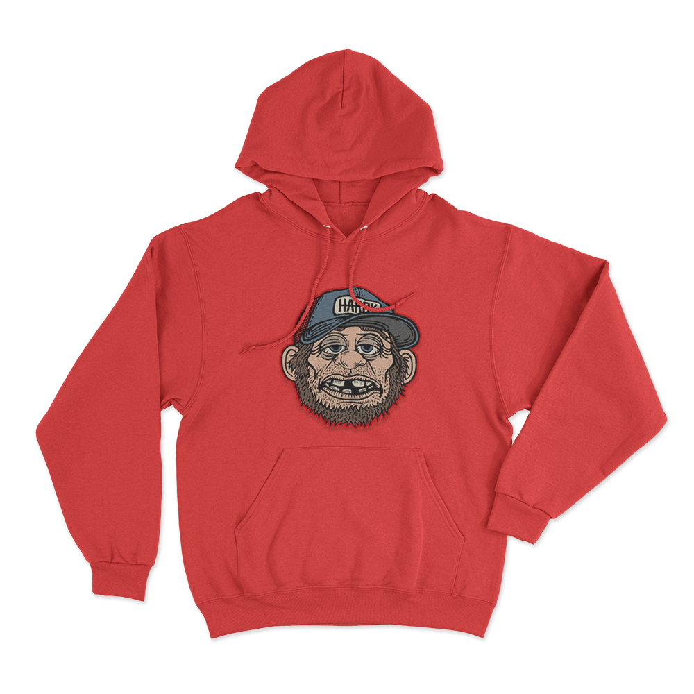 Jim Bob Portrait Unisex Unisex Hoodie Red Jim Bob Portrait Unisex Unisex Hoodie Red
